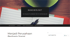 Desktop Screenshot of bangwin.net